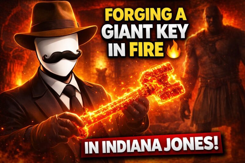 FORGING A GIANT KEY IN FIRE IN INDIANA JONES 🔥 [4K 120FPS]