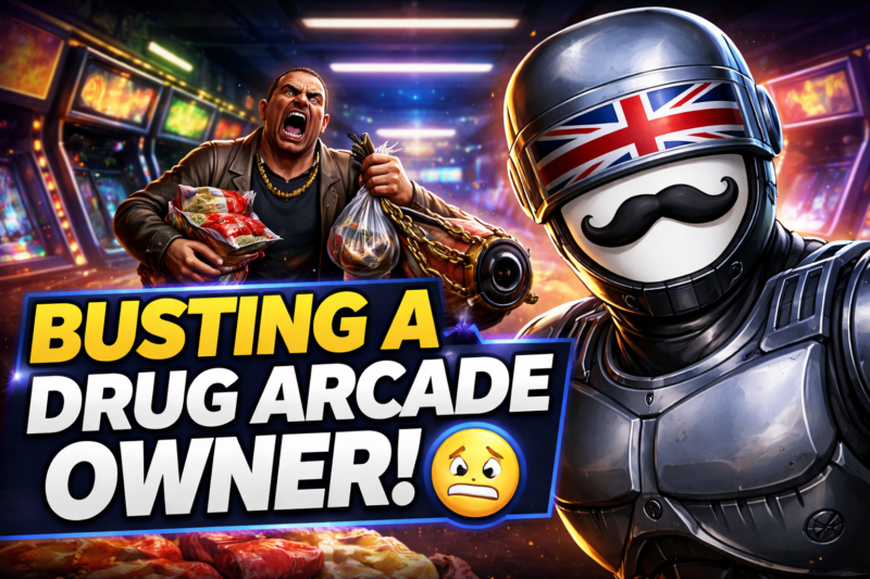 BUSTING A DRUG ARCADE OWNER IN ROBOCOP CHAOS!! 😬 [4K 120FPS]