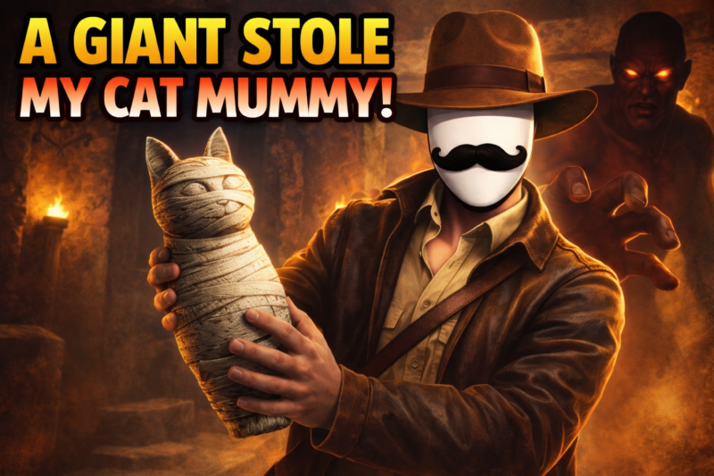 A GIANT STOLE MY CAT MUMMY IN INDIANA JONES 😤 [4K 120FPS]