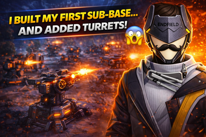 I BUILT MY FIRST SUB-BASE IN ARKNIGHTS ENDFIELD… AND ADDED TURRETS 😱 [4K 120FPS]