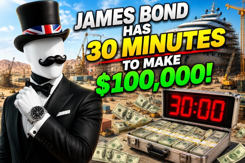 JAMES BOND HAS 30 MINUTES TO MAKE $100,000! 💰 [4K 120FPS]