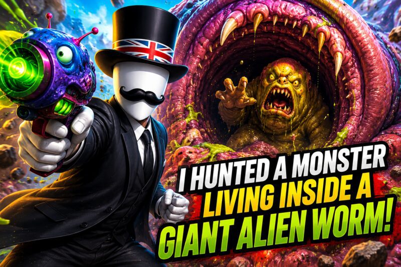I HUNTED A MONSTER LIVING INSIDE A GIANT ALIEN WORM!